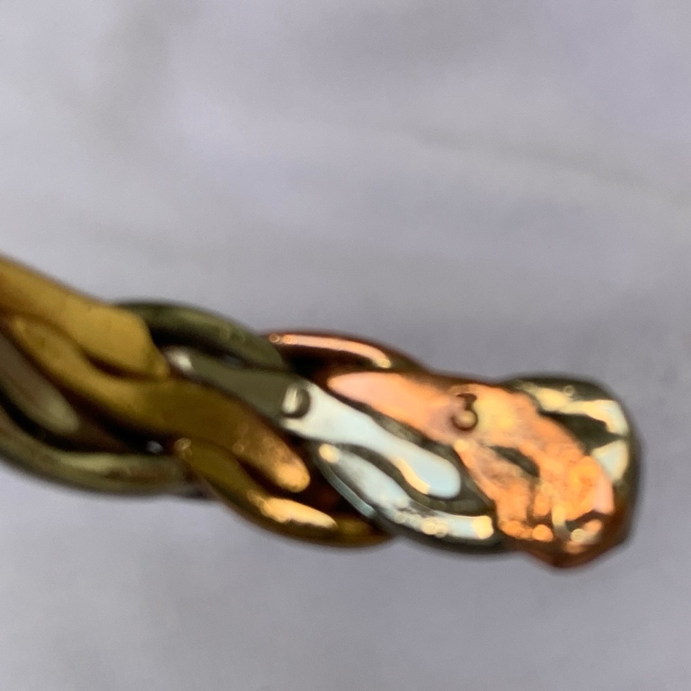 Tricolor Twisted Metals Sausalito Craftworks Bracelet Silver Copper Bronze View 4